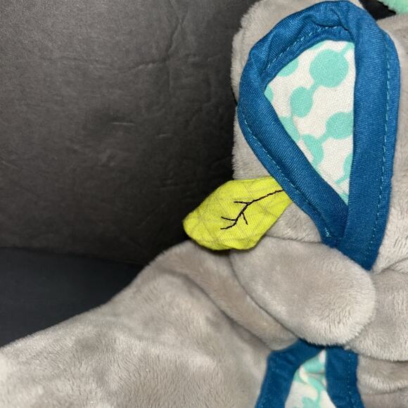 My B Toys Cuddly Gray Koala Bear Koko Dot Security Blanket Baby Lovey 15” Toy - Picture 3 of 8